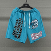 Vintage Designer Casual Running Shorts Customized Print Graphic Streetwear Shorts Summer Washed Cotton Shorts for Men