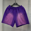 Plain French Terry Sports Shorts Summer Acid Wash Streetwear Casual Running Shorts Baggy Cotton Basketball Shorts