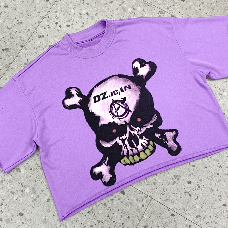 Cropped T Shirt Heavyweight Graphic